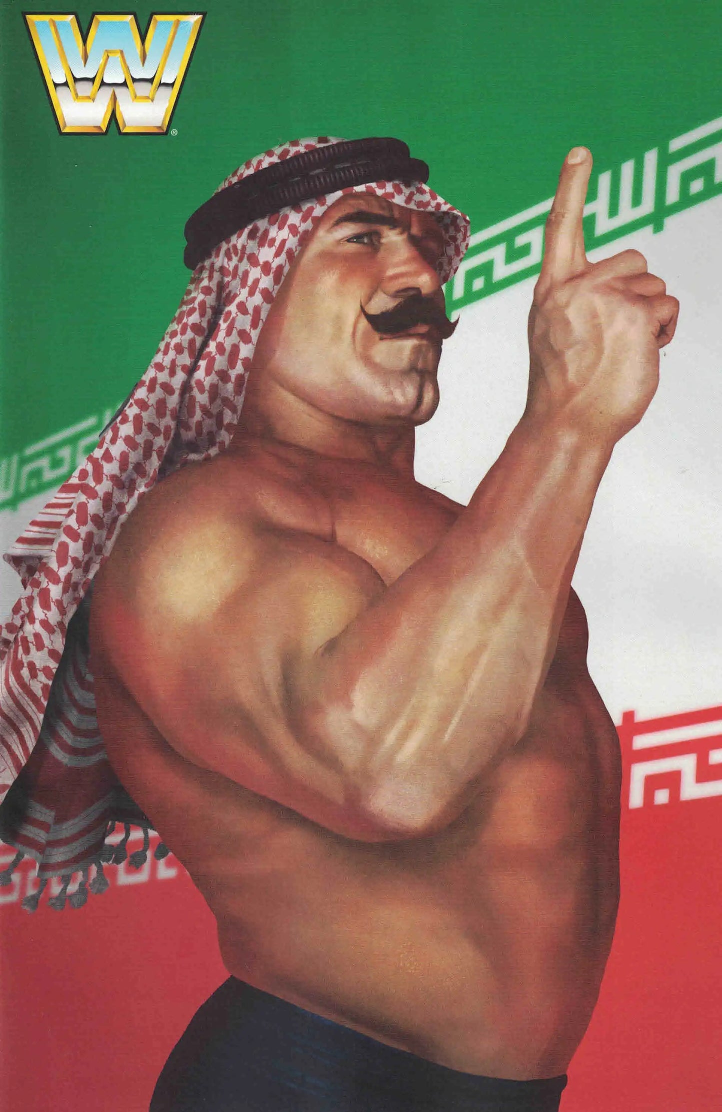 WWE #22 Iron Sheik 1:15 Variant (Rahzzah Cover)